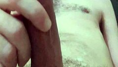 André Cums Deliciously In Bedroom Close-Up.