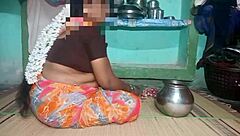 A hot aunty is getting fucked in her village home