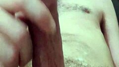 André Cums Deliciously In Bedroom Close-Up.