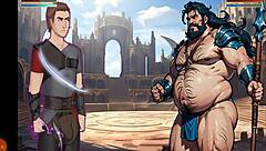 dirty fantasy in arena with intense sex