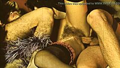 vintage orgy double penetration blowjob