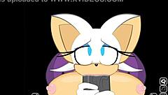 rouge interrupts shadow for a big cock suck in secret scene