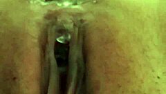 Squirting while pushing out those small eggs inside