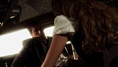 in the airplane, the pilot fucks the hostess in this 4k porn scene