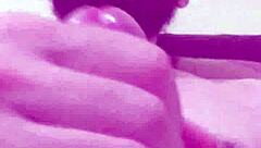 André Cums Deliciously In Bedroom Close-Up.