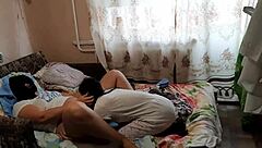 Horny lesbians neighbor, spies, and indulges Wild passionate fun