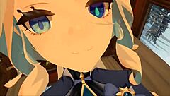 yukoshvr furina dominates goth with intense riding