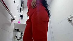 Amateur cam in hospital bathroom, shocking footage