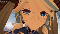 yukoshvr furina dominates goth with intense riding