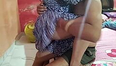 Indian girlfriend rides hard in cowgirl assfucking with friend