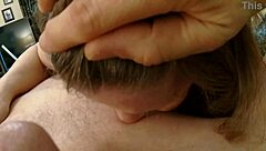 granny peggy sue enjoys close-up oral session