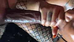 Compilation video of sex in fishnet and lace underwear