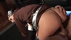 Big Cock Penetrates Hairless Pussy Of Milf In Heels, Leading To Cumshot Facial And Anal