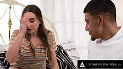 Intoxicated teen Laney Grey gets lucky