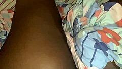 aline lies on my bed