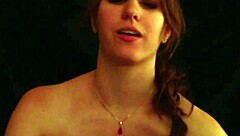 The stepdaughter was creampied in the VIP booth