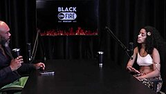 Bibi Hourani shows tattooed tits and enjoys anal fingering