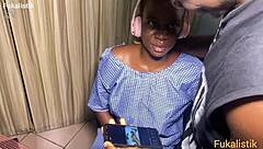 Naughty ebony student says, 'Fuck the maths lesson, I want your big black cock!'