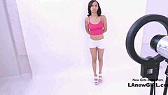 The girl was fucked during the modelling of her body