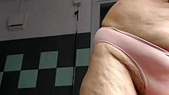 German Granny Slams Her Hairy Slutty Pussy Hard