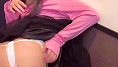 I stream while masturbating in crossdressing attire