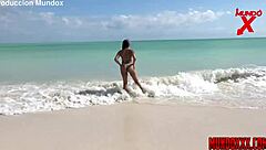 i see celezte and friend having sex on beach