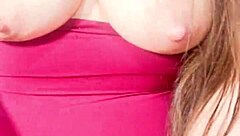 Latina stepmom rides cowgirl, revealing massive cameltoe