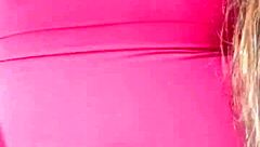 Latina stepmom rides cowgirl, revealing massive cameltoe