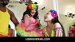 Stunning teens in slutty outfits, fu.s.s.y. Rain, mud