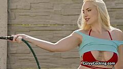 Busty Bikini Girlfriend Craves Cock After Car Wash