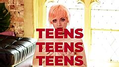 Hot British Teen 18+ Gets Spitroasted