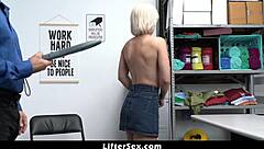 Blonde shoplifter hides necklace in ass, gets caught