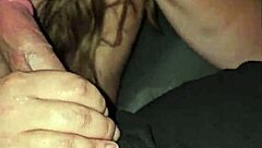 wife spits on cock and keeps moaning and deepthroating