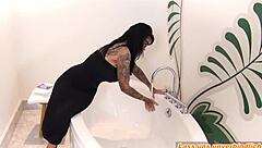 Dominant german milf fucks muscular bodybuilder with strapon