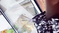 upskirt spying in the store