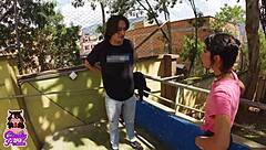 Submissive Petite Teen Blowjob Training Outside