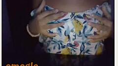 Big Tits Babe Showing Off On Webcam?