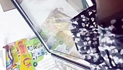 upskirt spying in the store