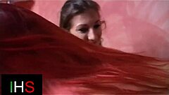 fantastic threesome with redhead and toys