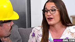 bored housewife cheats anally with handyman!