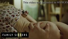 Heartbroken blonde finds solace with her stepbrother