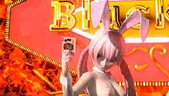 Is Megurine Luka nude in bunny costume?
