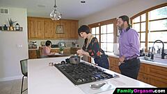 Old Man Fucks Daring Step Daughter and Wife