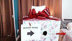 Christmas stepmom rides cock in cowgirl pov