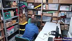 Uh, caught shoplifting, now getting slammed hard by officer, help!