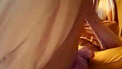 Fine ass tranny uses big dildo intensely