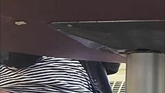 got caught filming wife's upskirt pussy