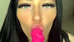 british slut masturbates on webcam