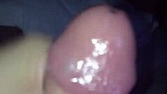 Red Nail Hand Stroking Cock To Cumshot