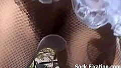 Watching Hot Lesbian Pantyhose Orgy From Pov